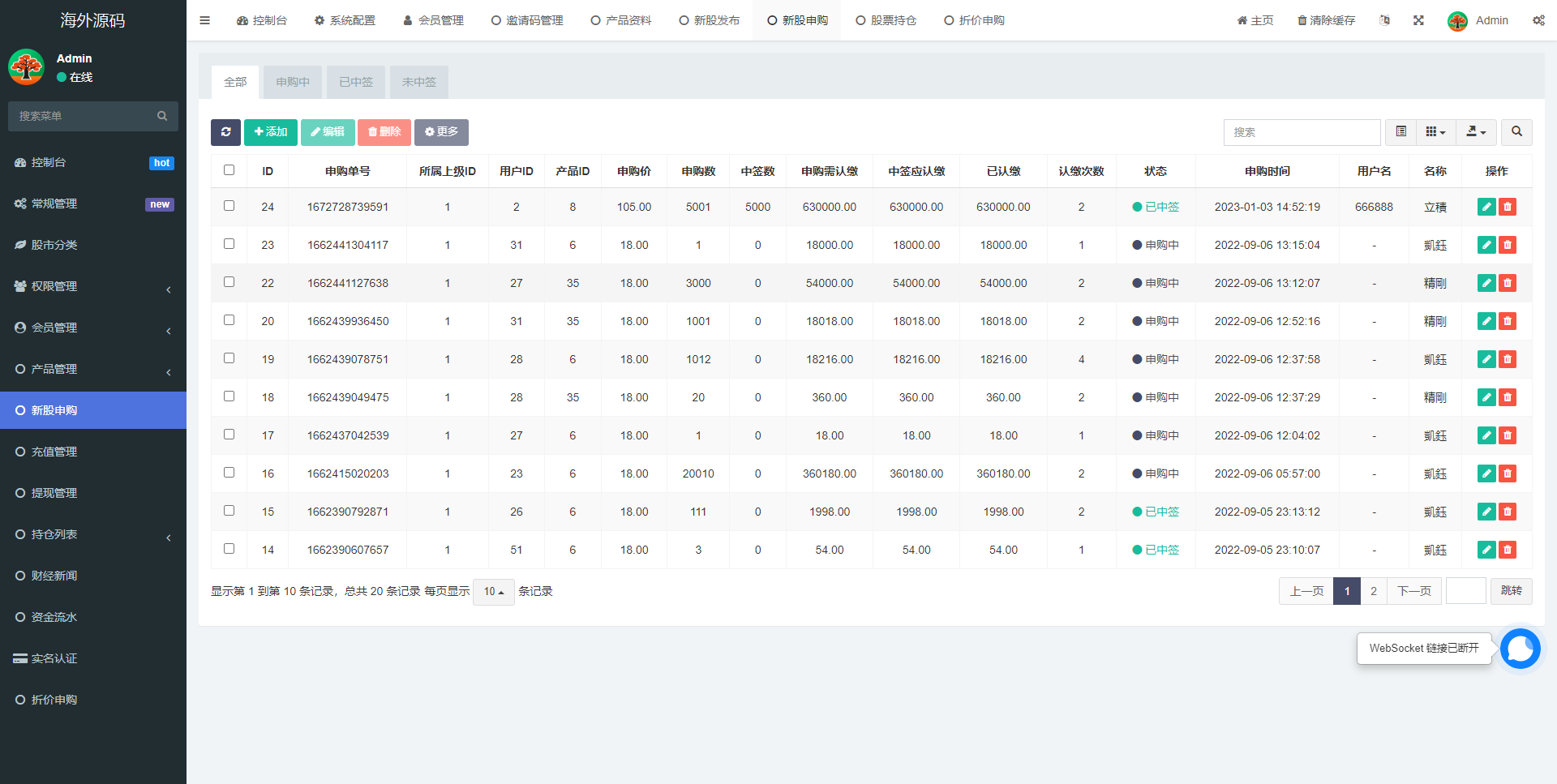 二开版台湾股票系统/申购折扣交易系统/股票配资源码