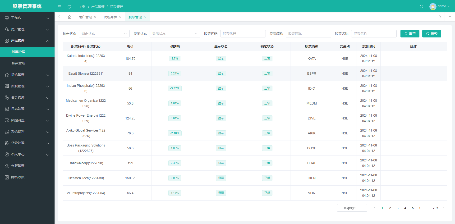 海外股票系统前端后端vue服务端Java/多语言股票交易策略/IPO/大宗/印度股票 - 图8