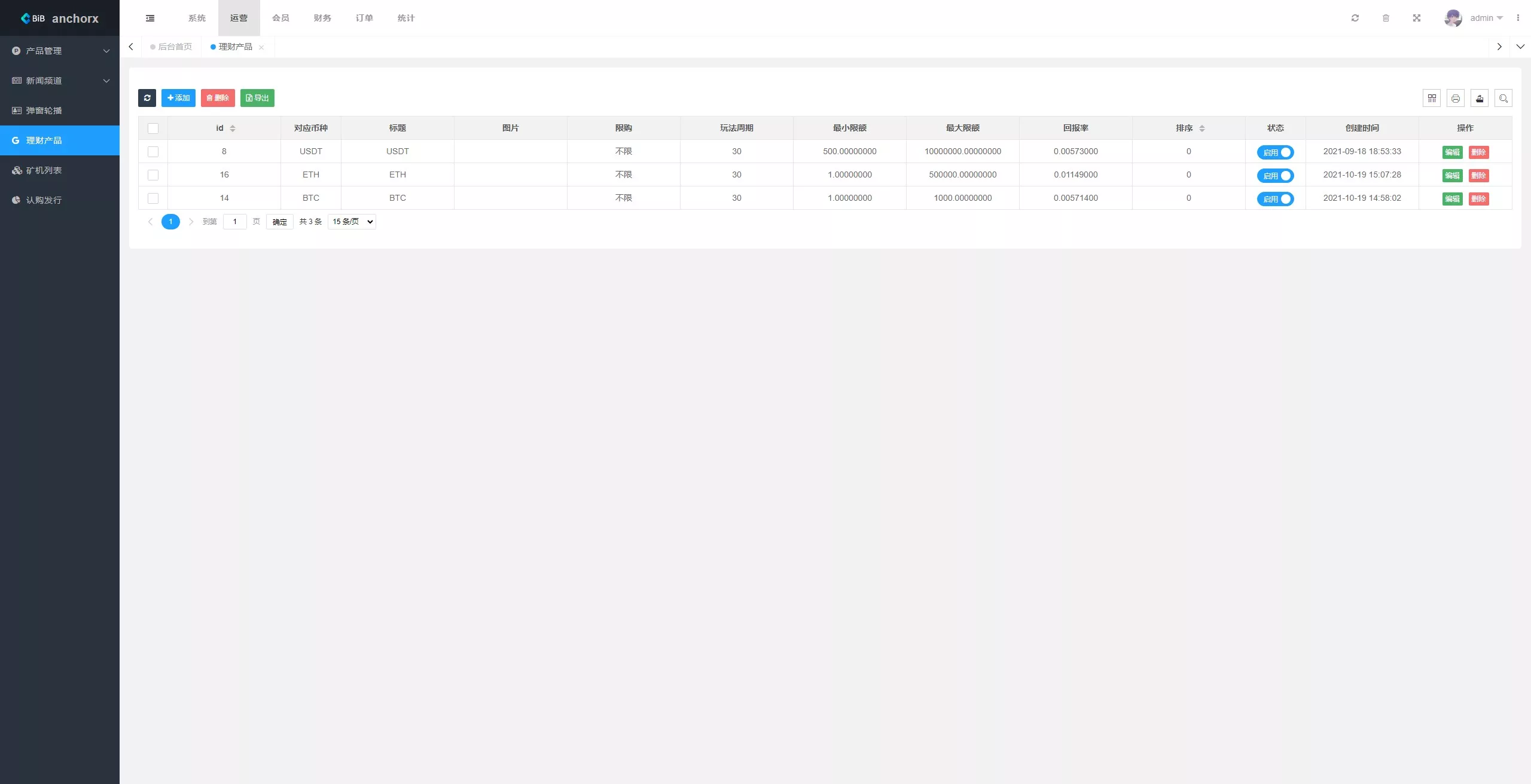 【AnchorX交易所】多语言交易所+币币交易+期权合约+永续合约+新币申购+矿机理财+C2C+前端UNIAPP - 图13