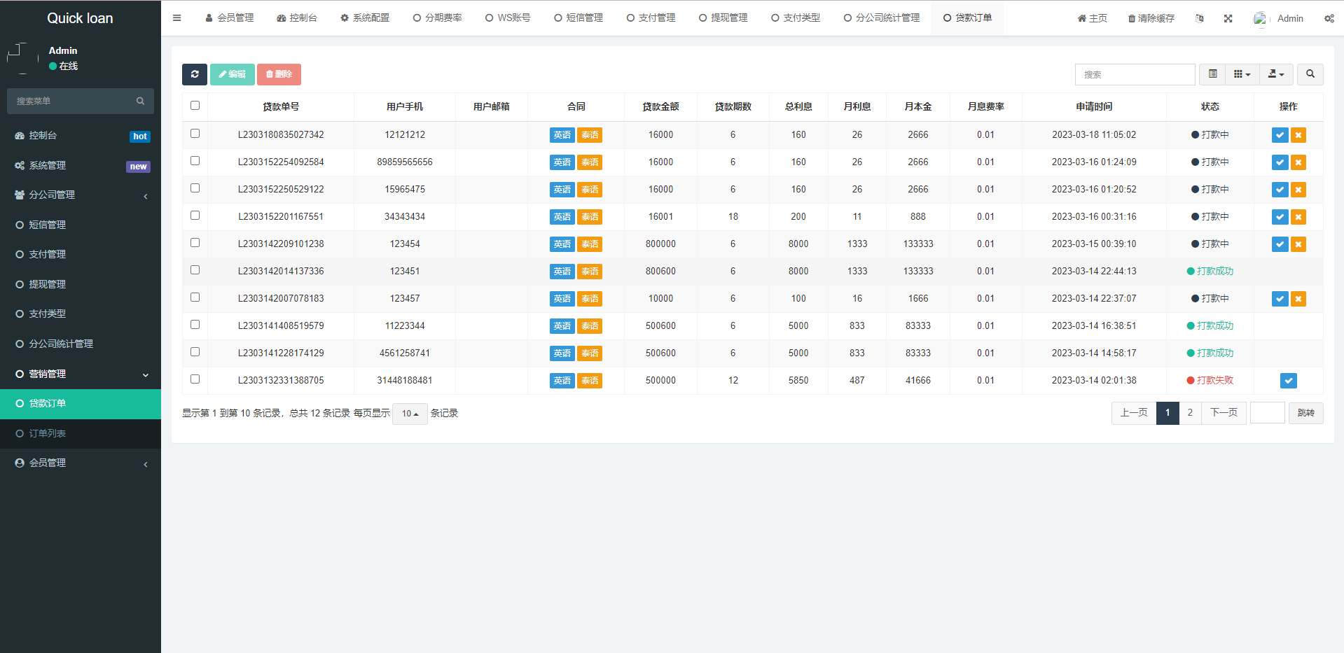 新版海外uniapp小额贷款系统/套路贷系统/海外合同贷款源码 - 图10