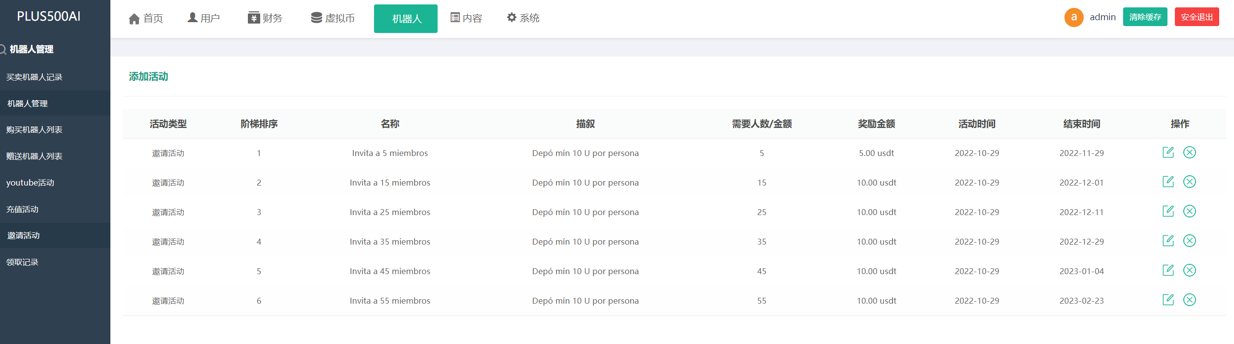 运营版量化机器人/虚拟币投资理财源码/PC落地页/前端vue