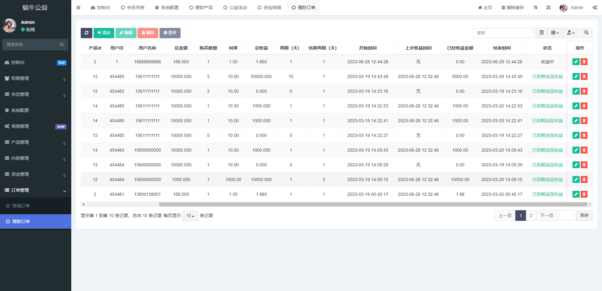 新版公益投资系统/扶贫投资理财/爱心捐赠/三级分销 - 图11