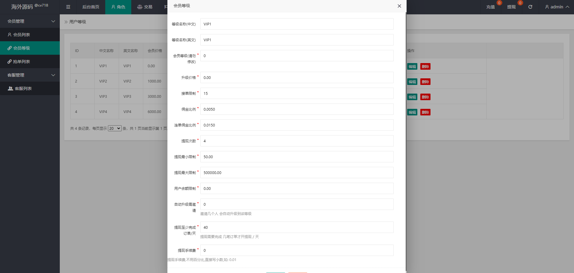 多语言海外抢单刷单系统/连单刷单系统/订单自动匹配系统