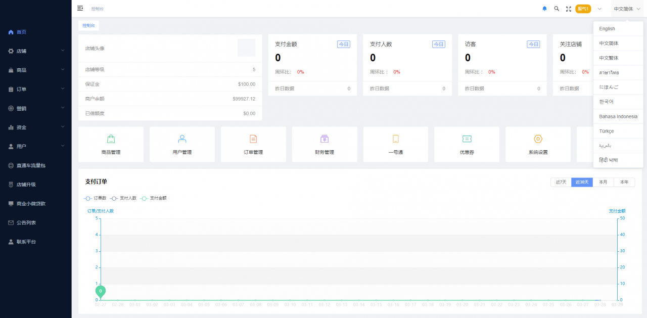 多语言海外商城系统/多商户跨境电商/前端uniapp/vue外贸商城