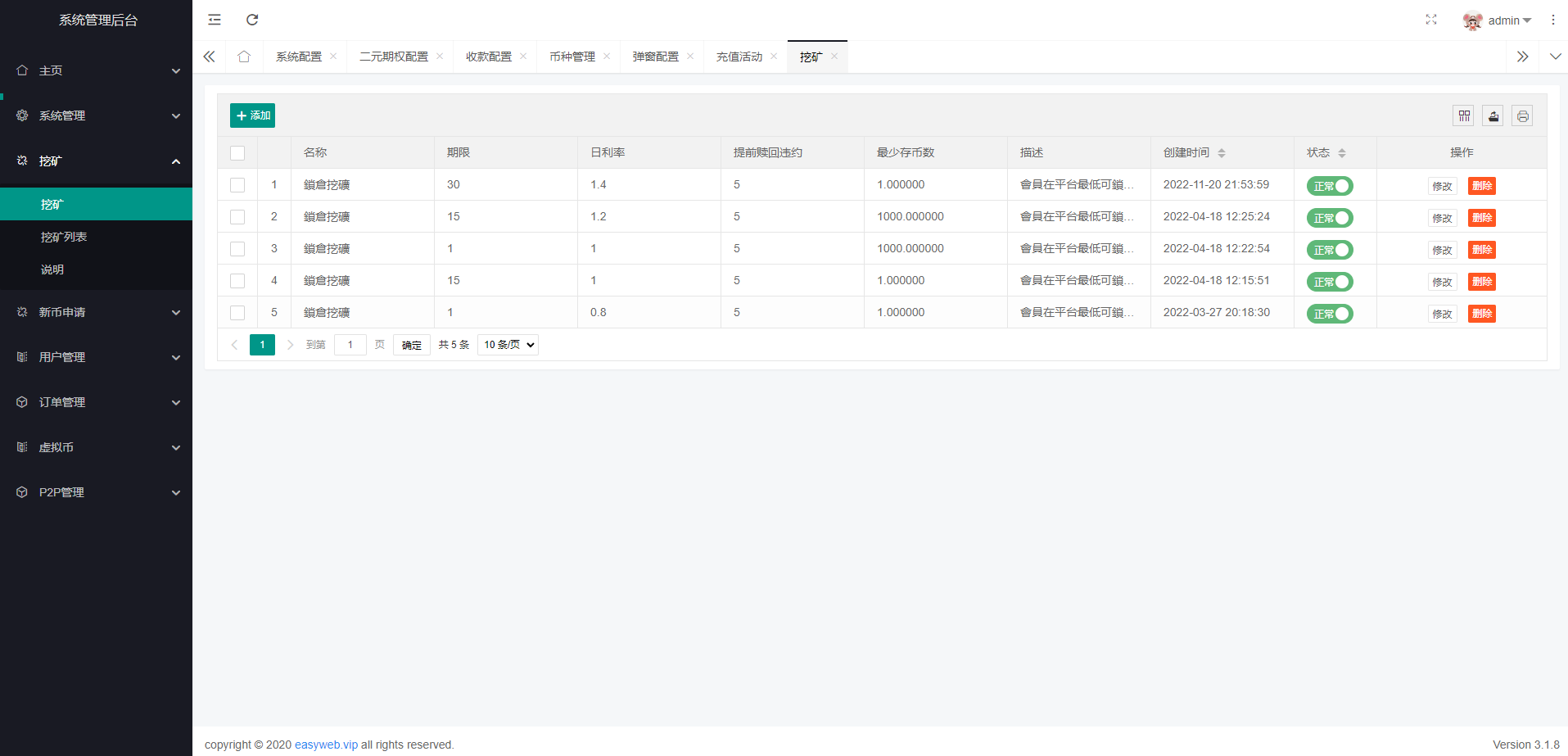 新版多语言交易所系统/秒合约币币交易/P2P理财派单抢单 - 图14
