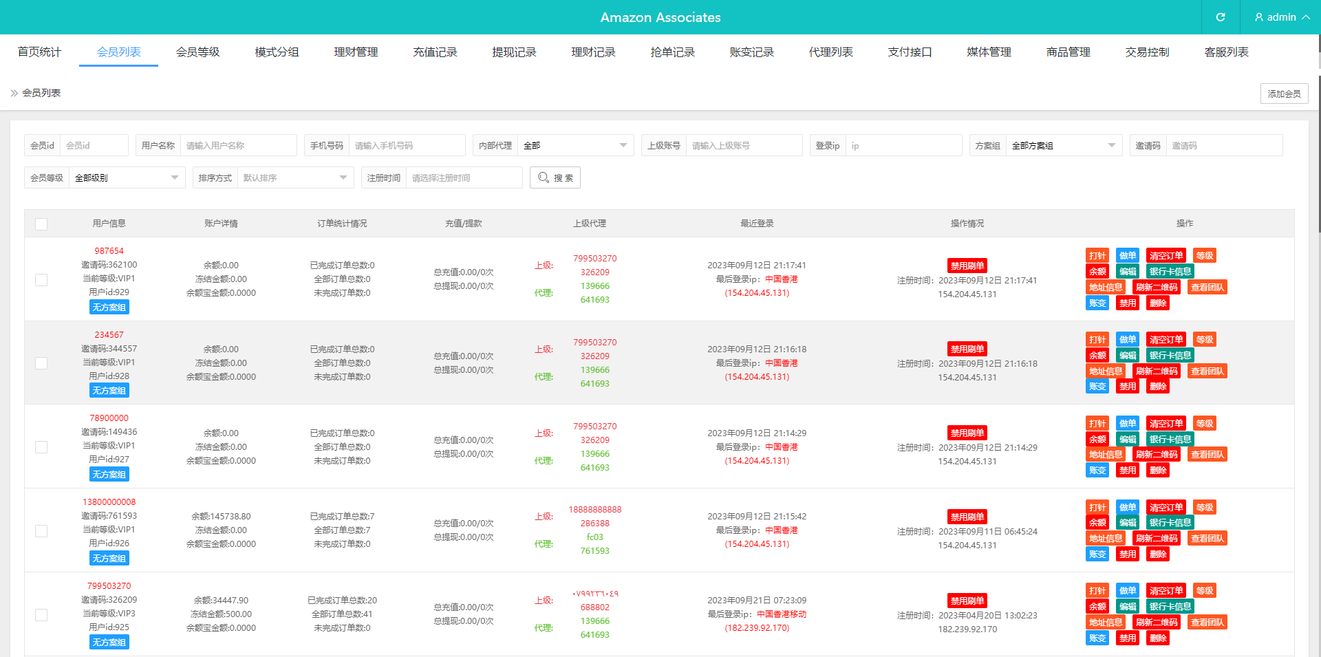 新版海外抢单刷单系统/分组杀/打针做单/订单自动匹配系统 - 图7