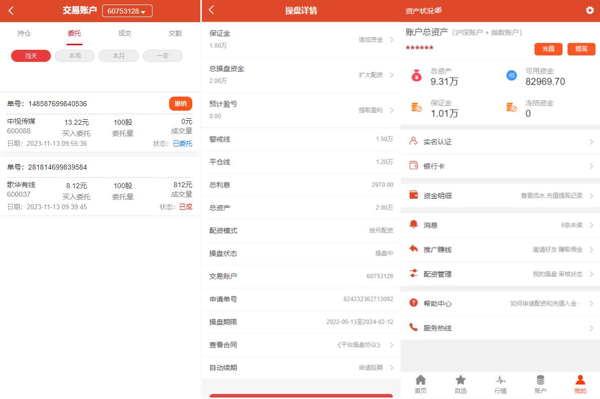 uinapp版股票交易系统/股票配资策略系统/K线图完美