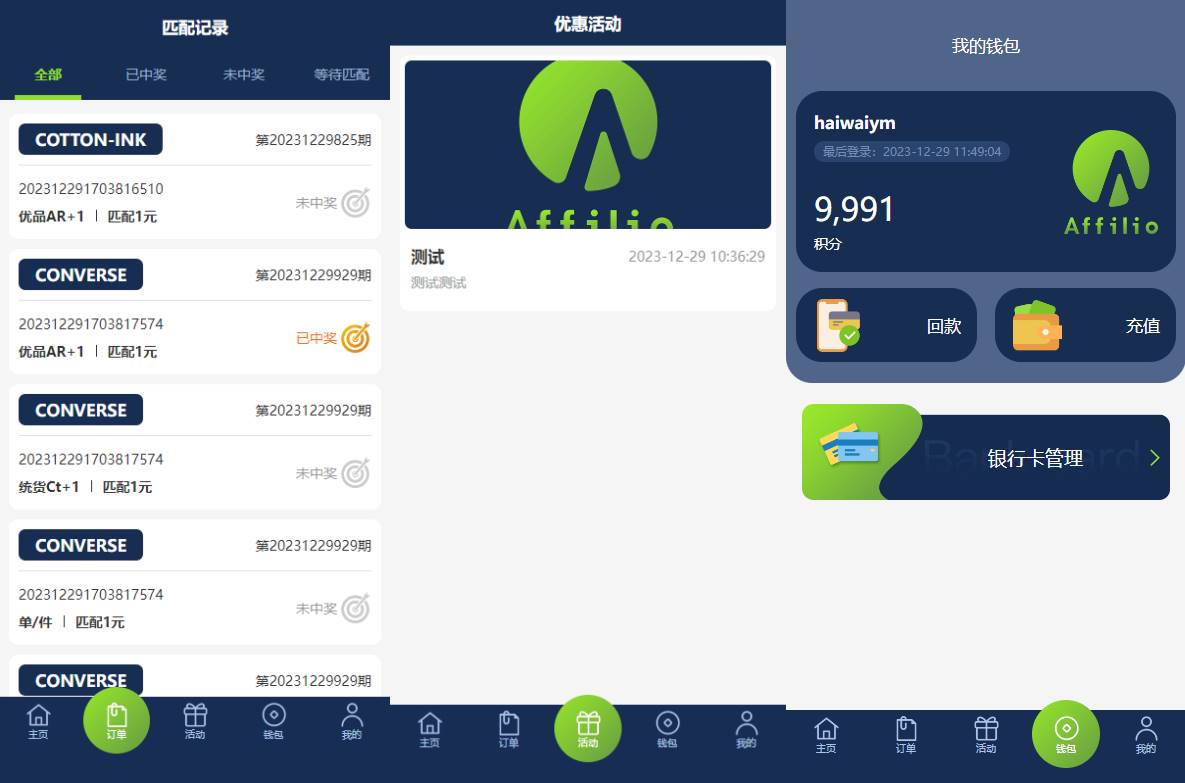 多语言海外伪商城刷单系统/CP快三/带预设/订单自动匹配 - 图3