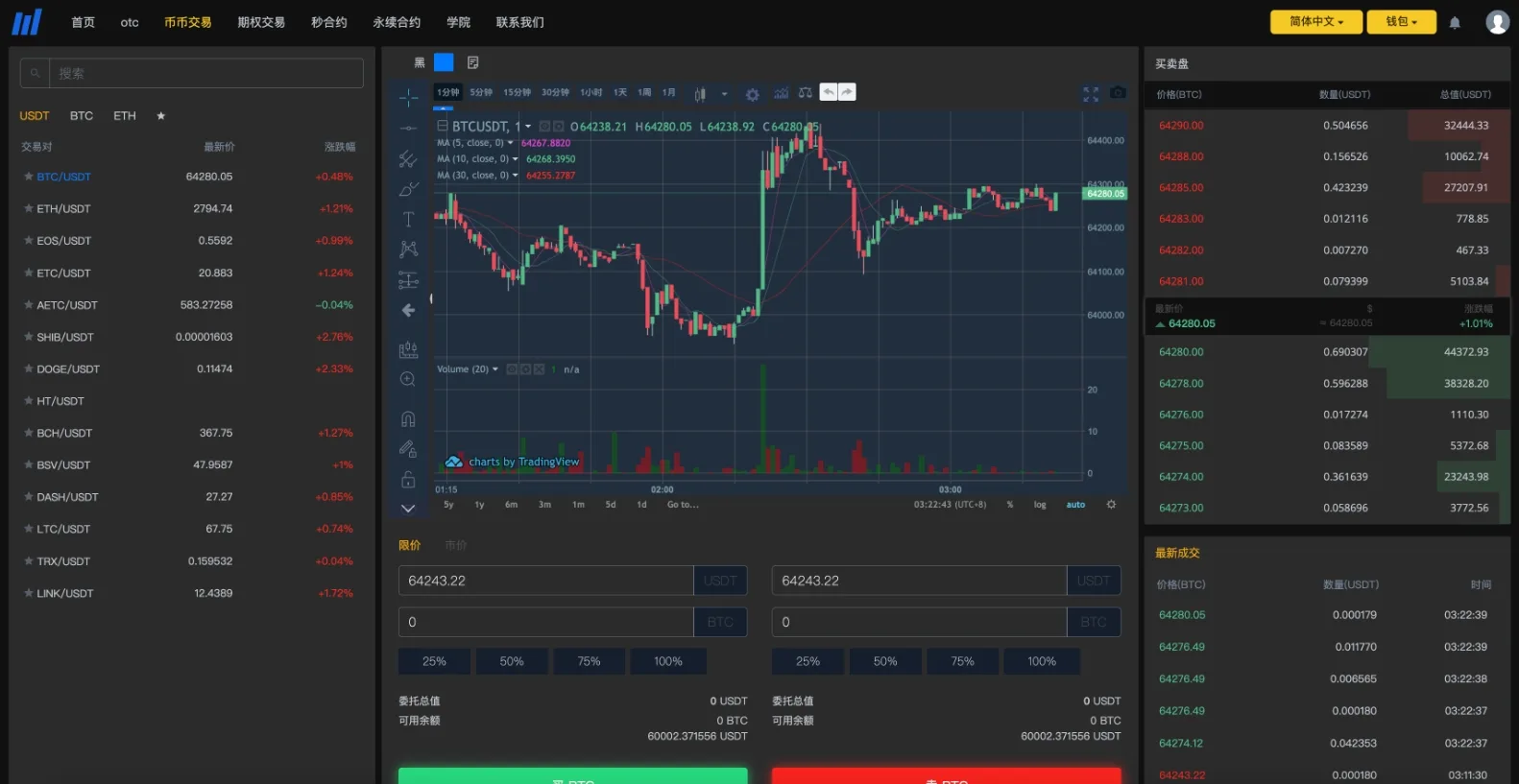 全开源BitWell多语言交易所源码/OTC+永续合约+期权交易+币币交易+秒合约交易+申购+风控+代理渠道商/前端uniapp+后端php - 图7