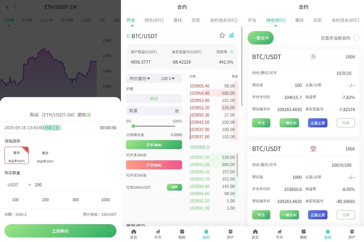 【海外多语言运营级别交易所】前端uniapp vue后端Larave海外交易所/期权交易/合约交易/多语言申购交易所