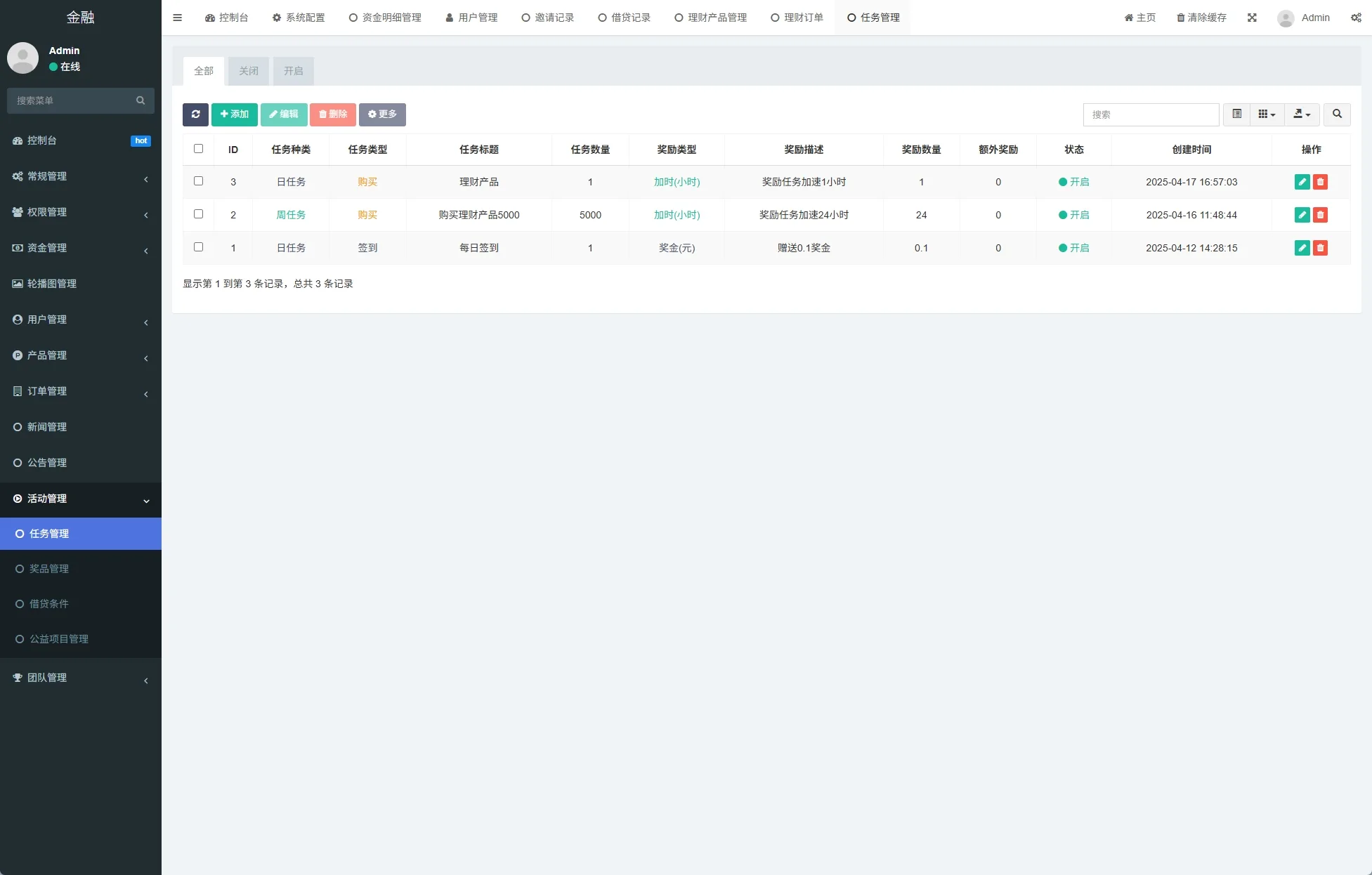 【海外项目投资借贷公益签到】新版投资理财系统/借贷/爱心公益/签到/三级分销
