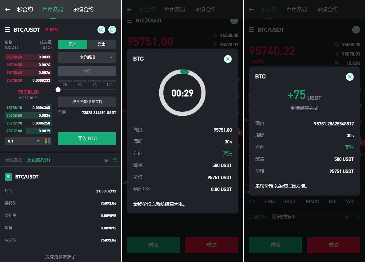海外多语言交易所AI控盘秒合约币币交易永续合约U本位新币发行DEFI挖矿源码 - 图3