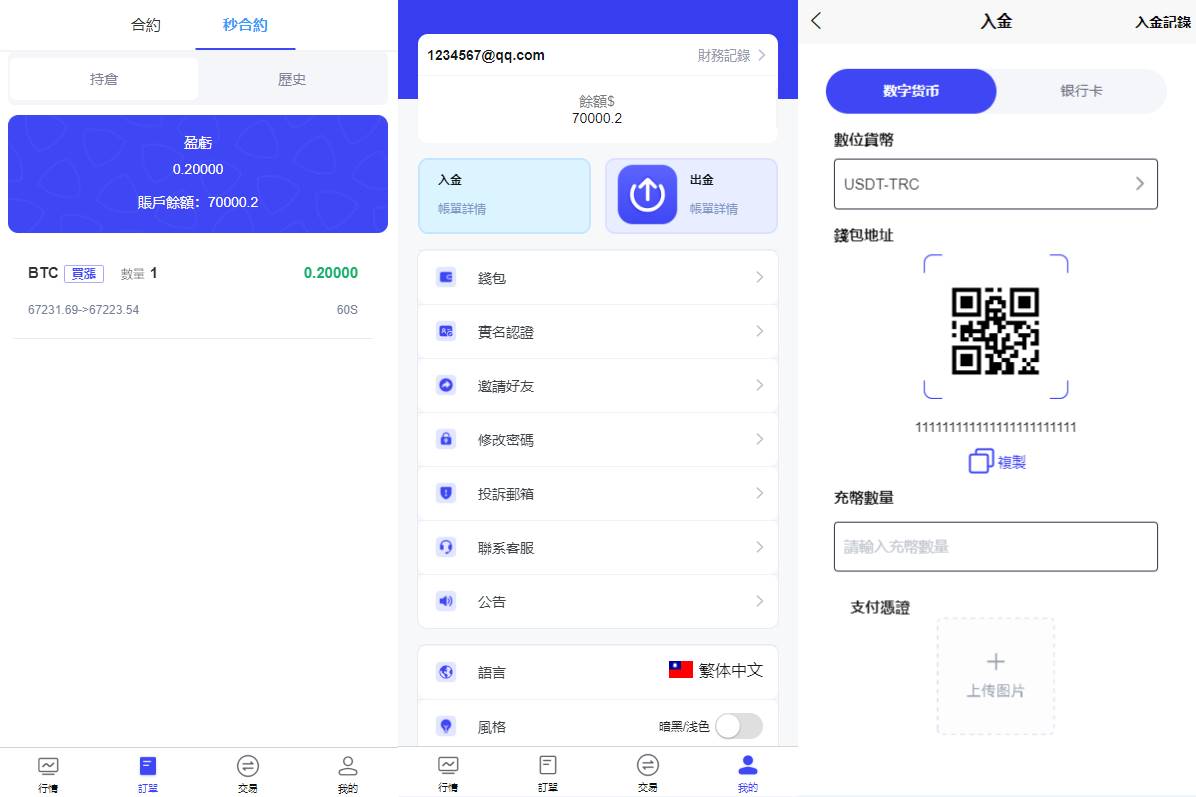 海外FX7综合外汇交易所系统源码/合约挂单交易/秒合约交易/K线全局控