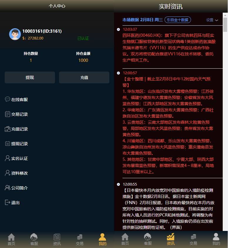 运营版微盘系统/微交易源码/外汇期货虚拟币微盘源码
