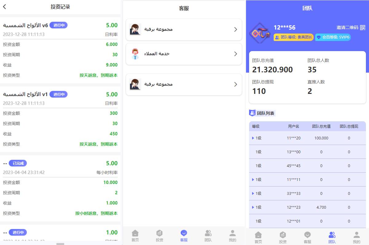 多语言阿拉伯投资理财系统/海外投资众筹系统/前端vue源码 - 图4