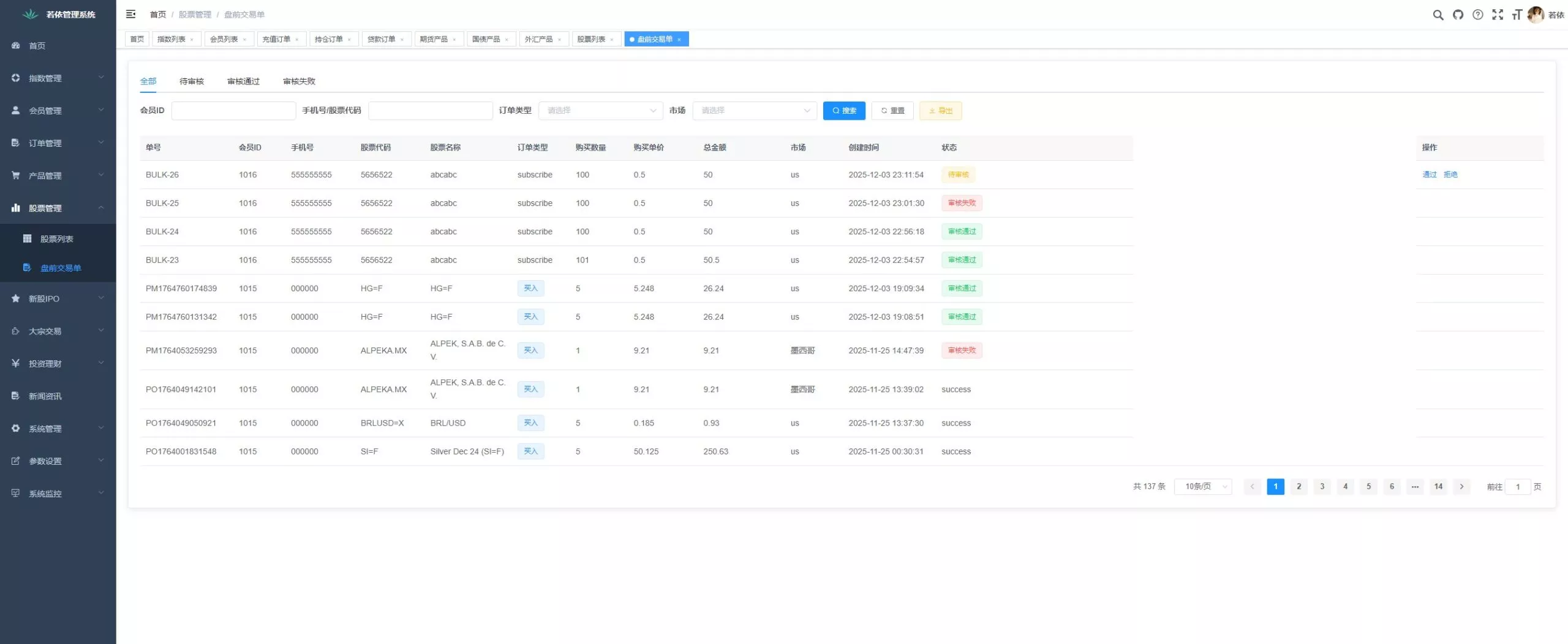 2025 多语言海外股票系统源码:VUE/Java多语言AI交易、大宗交易与新股认购