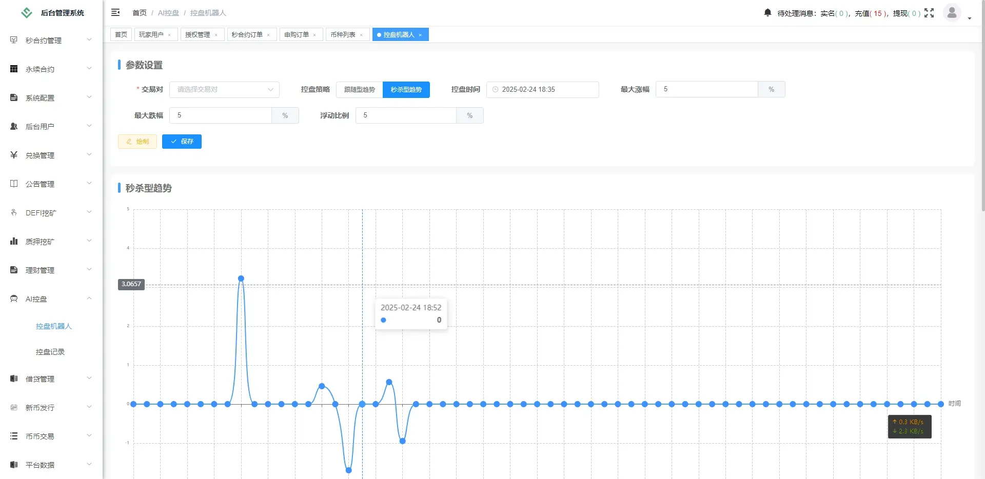 海外多语言交易所AI控盘秒合约币币交易永续合约U本位新币发行DEFI挖矿源码 - 图19